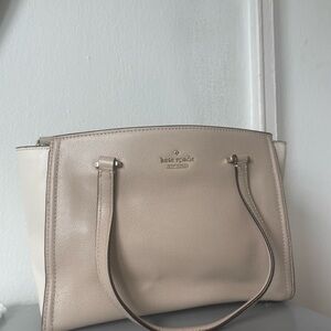Kate Spade Cream Shoulder Bag with Structured Design
